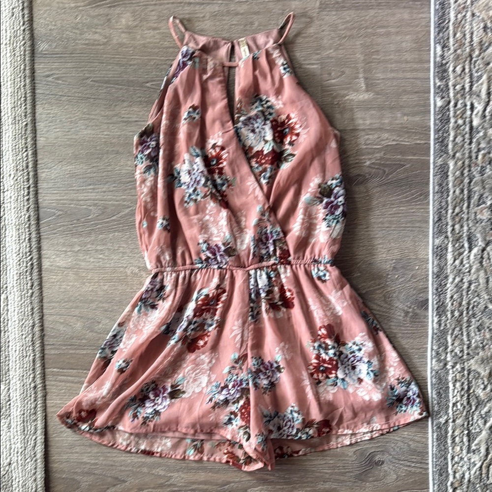 Floral Pink Romper